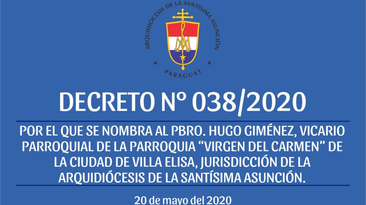 Decreto N° 038/2020