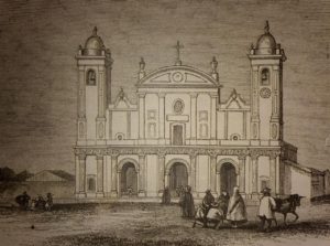 Catedral de Asunción, Xilograbado de Thomas Page, finales de 1850.
