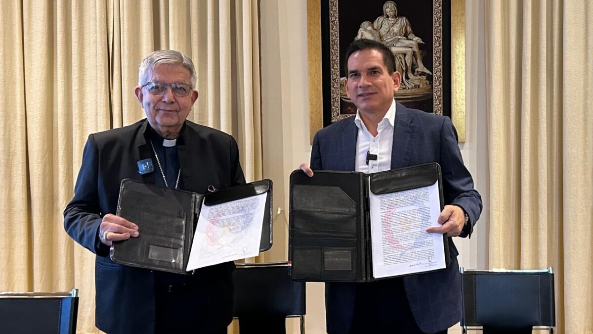El Arzobispado y el MUVH ejecutarán proyecto para otorgar vivienda a 53 familias en Limpio